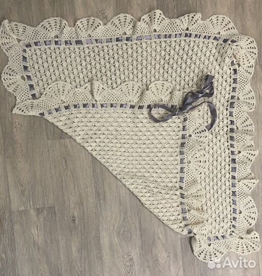 Плед вязаный для малыша