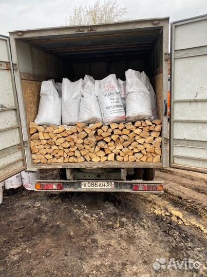 Дрова березовые колотые