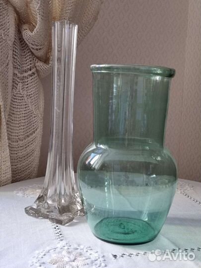 Крынка стекло СССР ваза берц