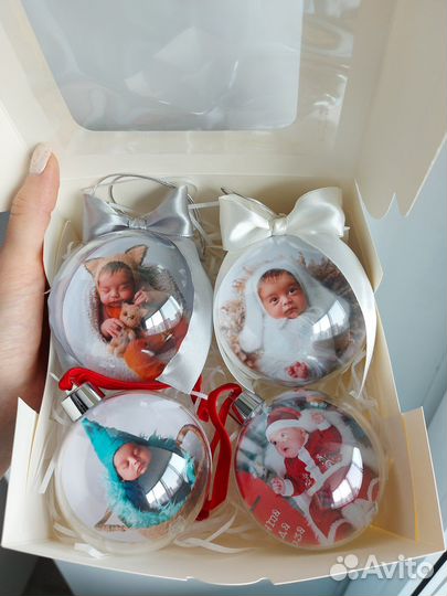 Елочные шарики с фото подарок