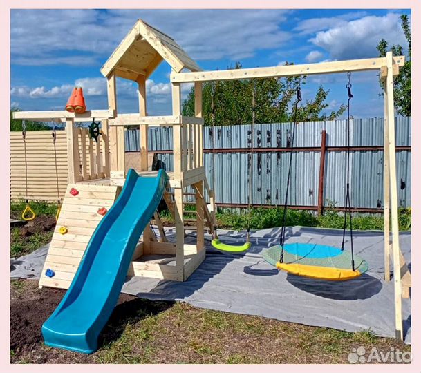 Детская деревянная площадка