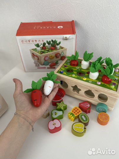 Деревянный сортер монтессори