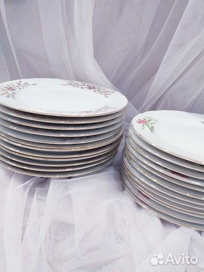 Новые наборы японских тарелок времен СССР