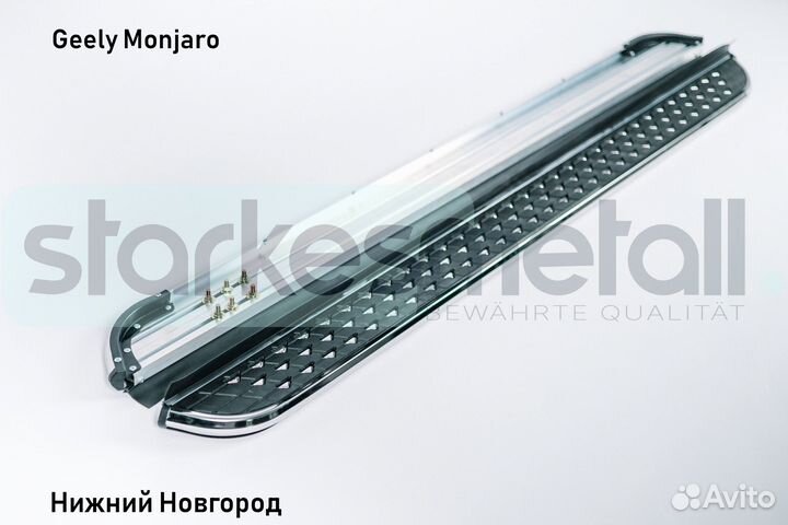 Пороги подножки Geely Monjaro Classik