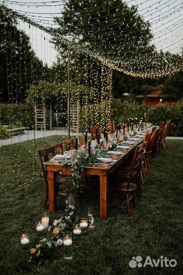 Гирлянда штора уличная, для дома