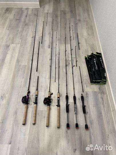 Спиннинг/ Кастинговый спиннинг 1,5 1,8 2,1 метра