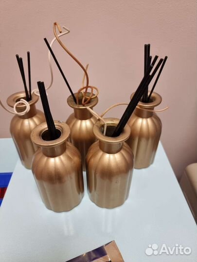 Стеклянные вазы около 15 см