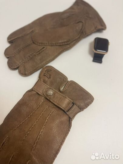 Мужские кожаные перчатки Deerakin