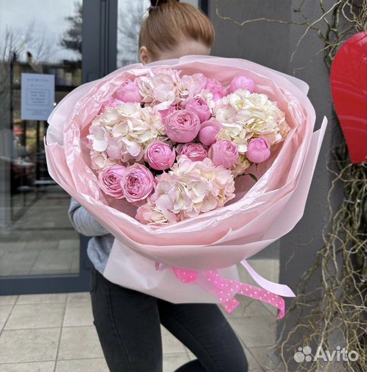 Гортензии букеты цветы Доставка круглосуточная