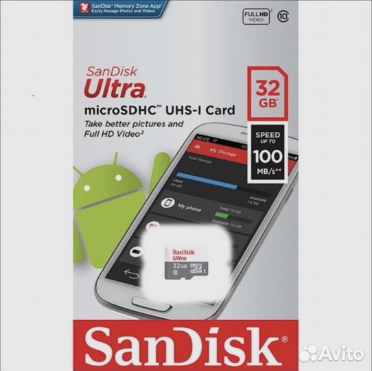 Карта памяти MicroSD sandisk 32g