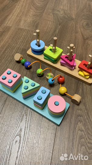 Развивающие деревянные игрушки набор