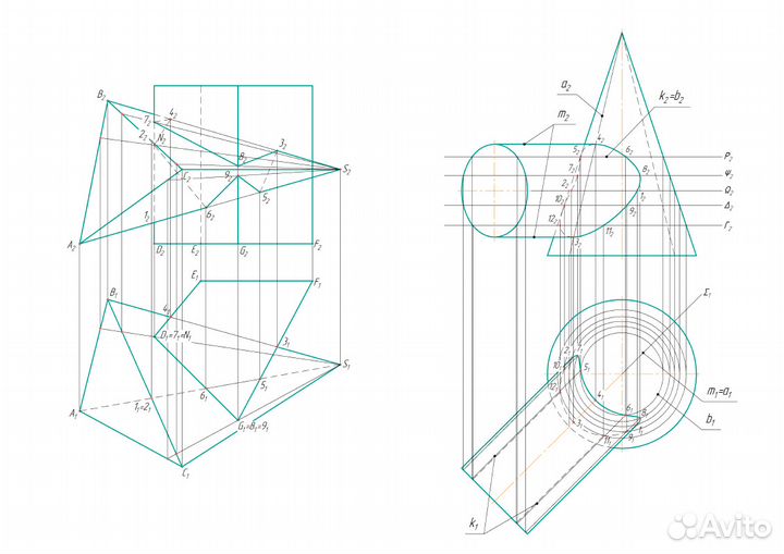 Инженерная графика, черчение и 2D,3D чертежи