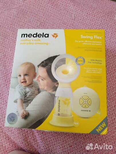 Молокоотсос medela swing flex электрический