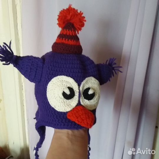 Шапка детская для девочки вязанная