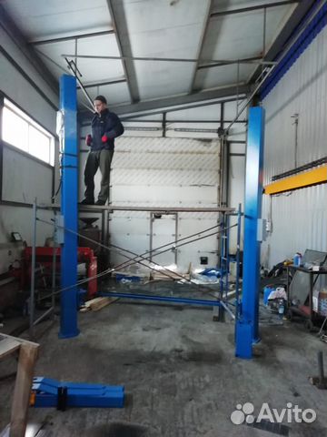 Установка автомобильных подъемников