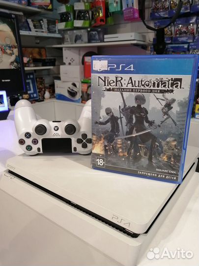 Sony PS4 Slim white + Nier Automata