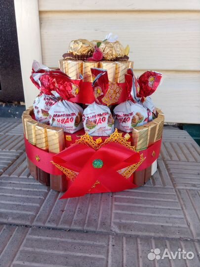 Подарок из конфет на день учителя,день рождения