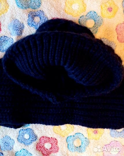 Зимняя детская шапка,шарф