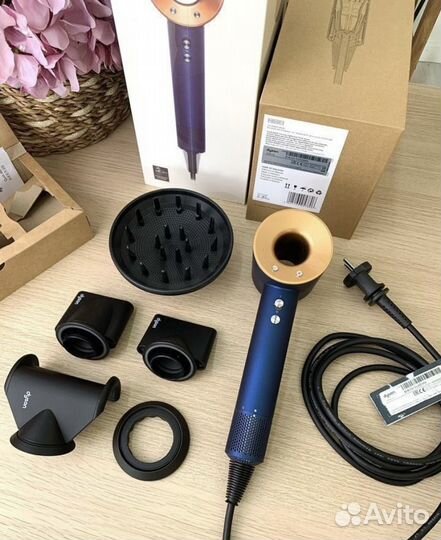 Фен dyson supersonic hd08 малайзия(premium) Синий
