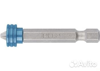 Бита PH 2x50 мм с ограничителем и магнитом, для