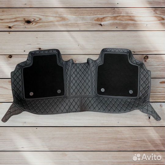 Ковры экокожа 5D черные Toyota Camry XV50