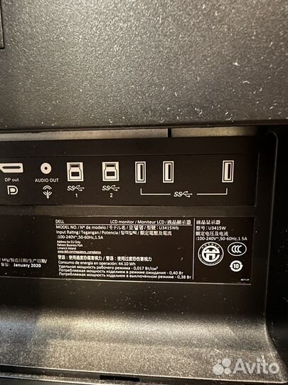 Монитор Dell u3415wb 4k