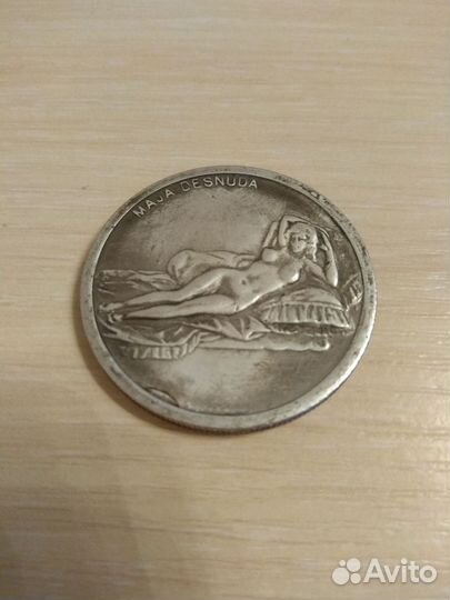 Монета коллекц. посвящёна Леонардо Да Винчи