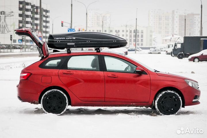 Автобокс TerraDrive 480 черный матовый на Vesta