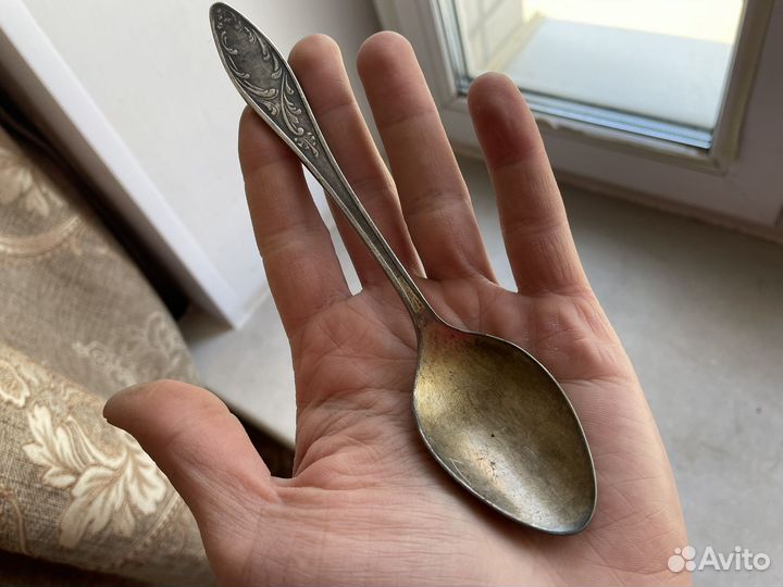 Ложка пламя посередине клеймо 2 руб ретро