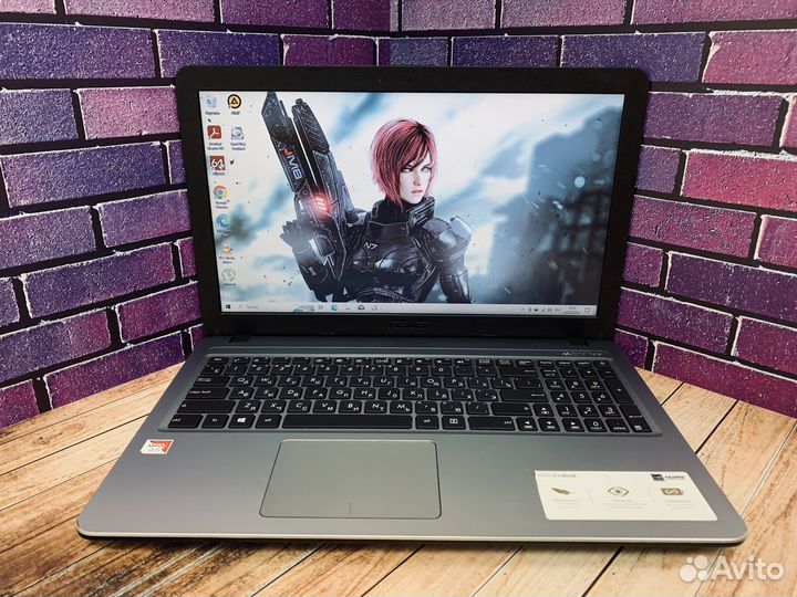 Ноутбук Asus 8Gb 1000Gb Тонкий Новый Аккумулятор