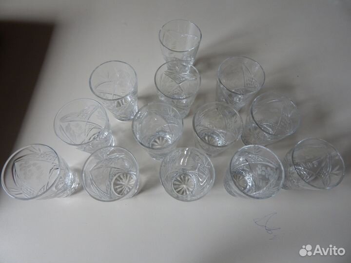 Стопки (рюмки) хрустальные