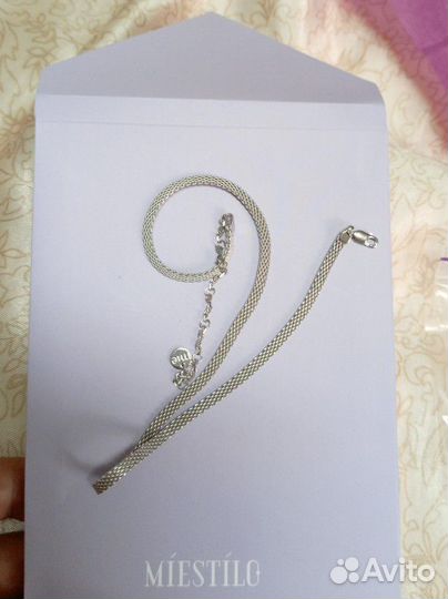 Колье чокер серебро 925 пробы