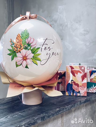 Воздушный шар в коробке