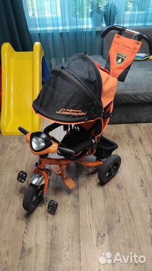 Детский трехколесный велосипед lamborghini