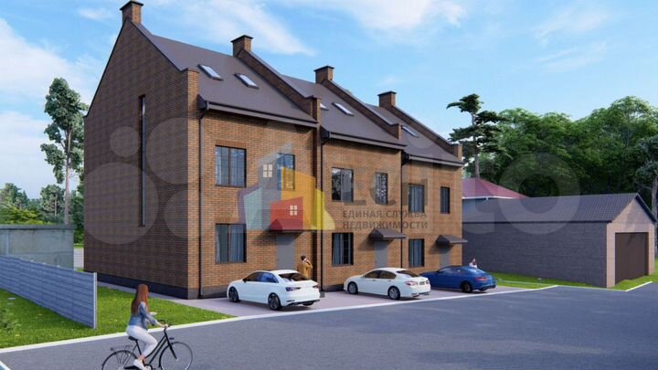 Таунхаус 150 м² на участке 2 сот.