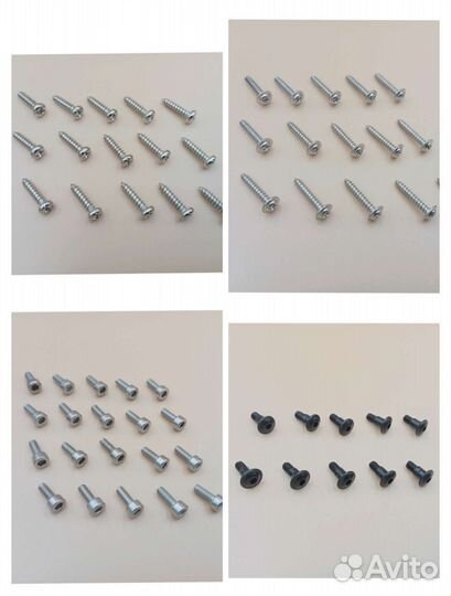 Винты, саморезы,зажимы и стопоры колес,гайки