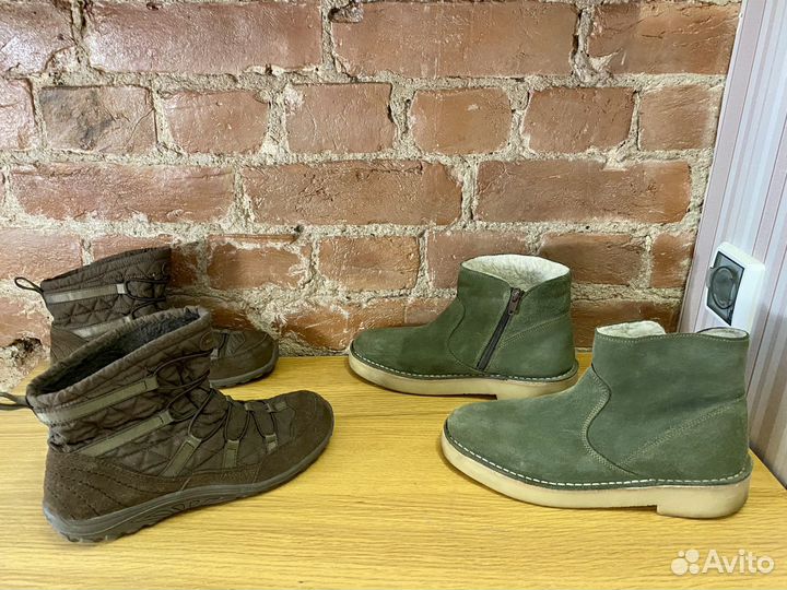 Замшевые женские полусапожки, 38 р