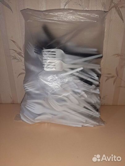 Одноразовый набор ложка вилка нож зубочистка 57 шт