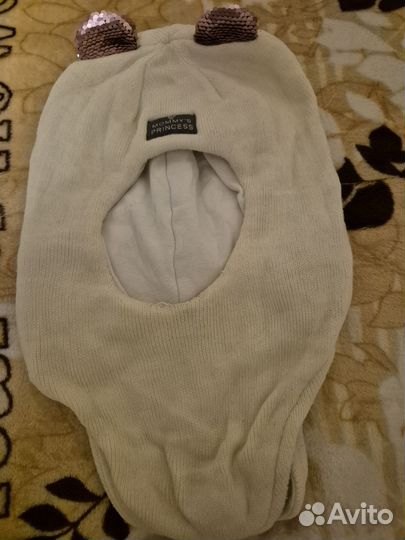 Шапка шлем для девочки 50-54