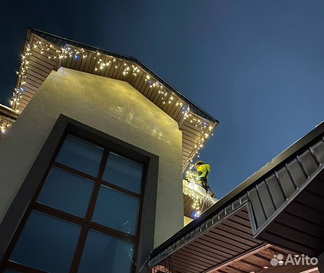 Новогоднее украшение домов под ключ