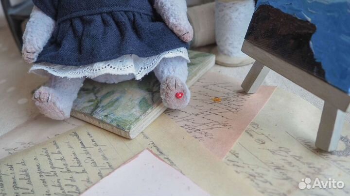 Тедди слон из винтажного плюша