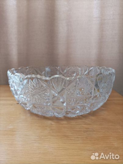 Салатник хрустальный СССР