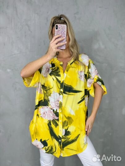 Женская туника хлопок 6 цветов 52р - 62р