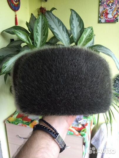 Шапка ушанка из нерпы