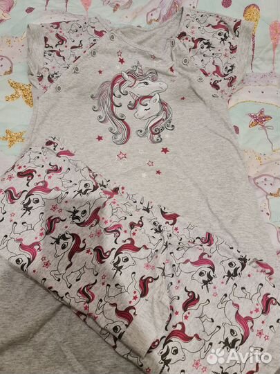 Ночнушка для кормления+халат.42-44р. В роддом