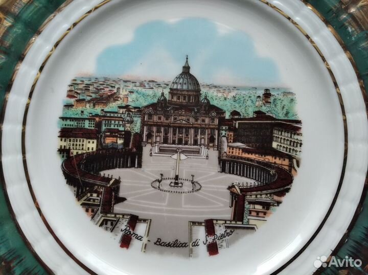 Настенная тарелка «Roma Basilica Di S.Pietro»
