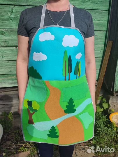 Фартук - театр, сказка из фетра