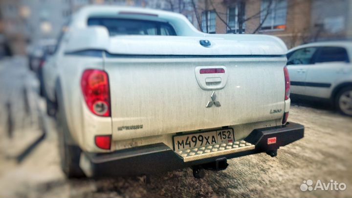 Бампер риф силовой задний Мицубиси л 200 2005-15