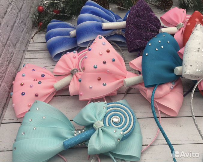 Ободок для волос с бантом / Ободок с бантиком
