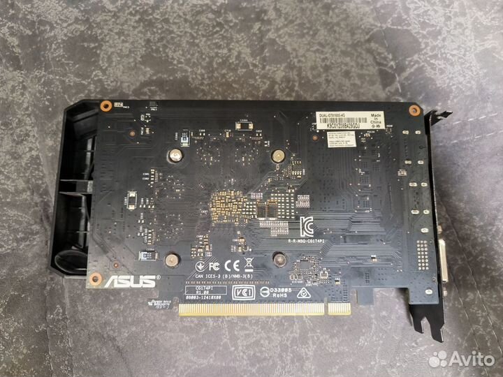 Видеокарта GTX 1650 4Gb Asus Dual